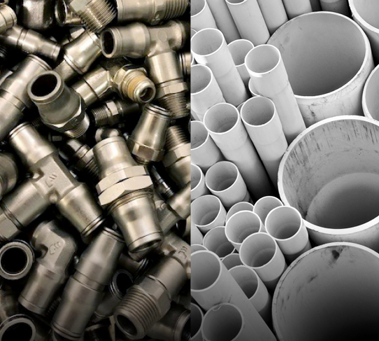 Hose, fittings, valves & pipe