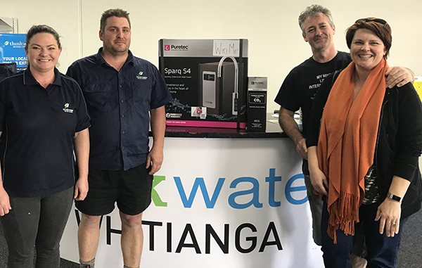 Puretec prize winners at Think Water Whitianga Grand Opening